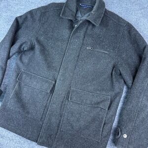 Vintage 90's‎ Tommy Hilfiger Wool Blend Men's Charcoal Jacket Size Small